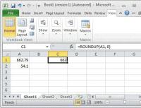 Как осуществить округление в Excel?